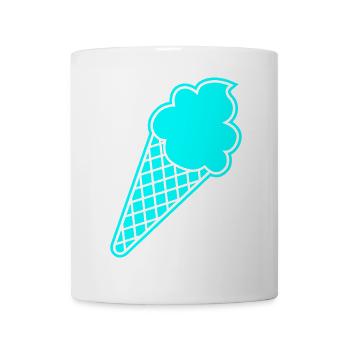 Eis cool Eiscreme Waffel Sommer stylish Sweets Fan - Tasse - Weiß - Vorne