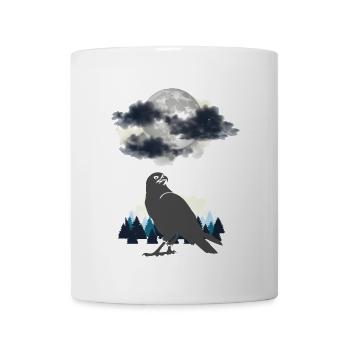 Nature Bird Birds Forest Moon - Mug - white - Front