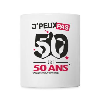 I can't, I'm 50 years old - Mug - white - Front