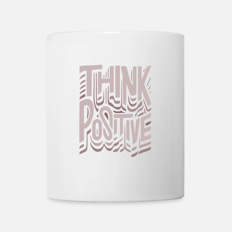 think positive - Mug blanc - blanc