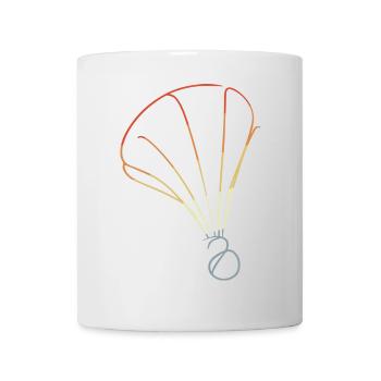 Retro Federball Skizze - Tasse - Weiß - Vorne