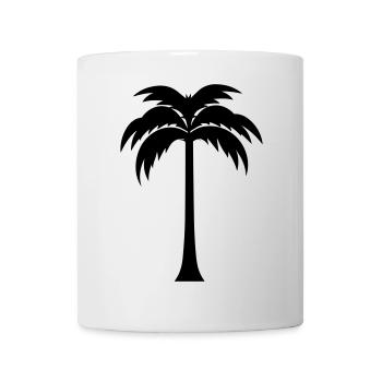 Palme - Tasse - Weiß - Vorne
