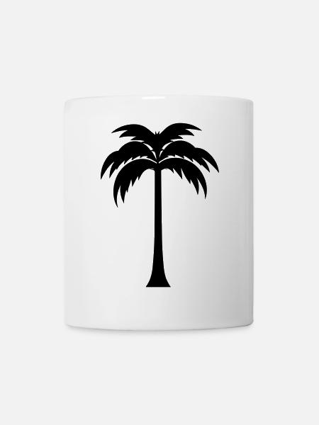 Palme - Tasse - Weiß
