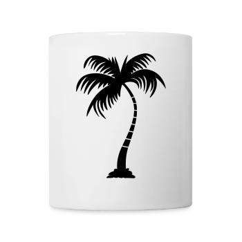 Palme - Tasse - Weiß - Vorne