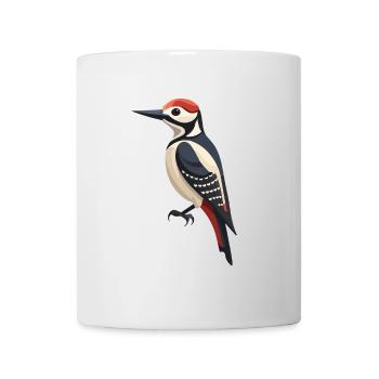 Great spotted woodpecker - Mug - white - Front