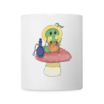 Whimsical Green Caterpillar - Mug - white - Front
