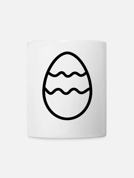 Osterei - Tasse - Weiß