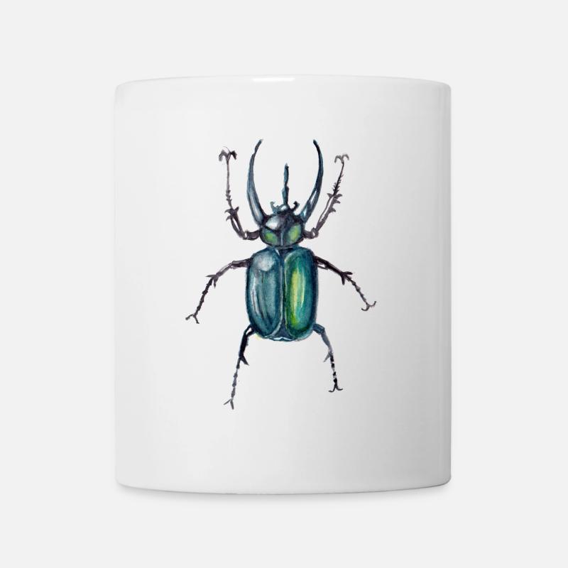 Scarabée - Mug blanc - blanc