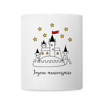 HAPPY BIRTHDAY. HAPPY BIRTHDAY. ANNIVERSARY. - Mug - white - Front