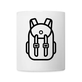 Rucksack - Tasse - Weiß - Vorne