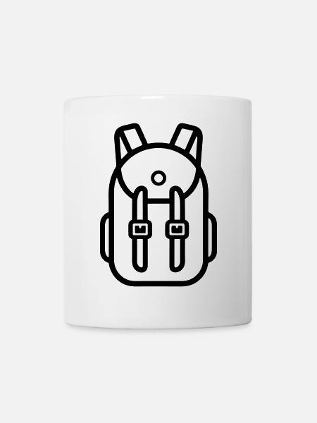 Rucksack - Tasse - Weiß