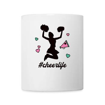 #Cheerlife Cheerleader Cheerleading Cheerleaderin - Tasse - Weiß - Vorne
