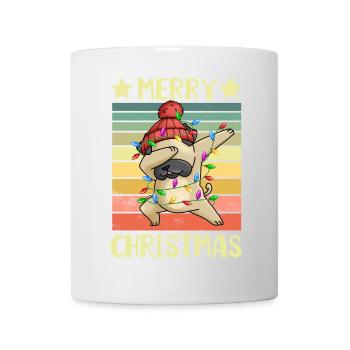 Merry Christmas Dog Pug - Mug - white - Front