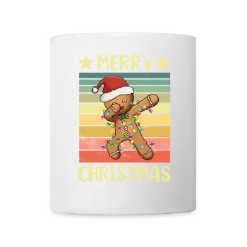 Frohe Weihnachten Lebkuchenmann - Tasse - Weiß - Vorne