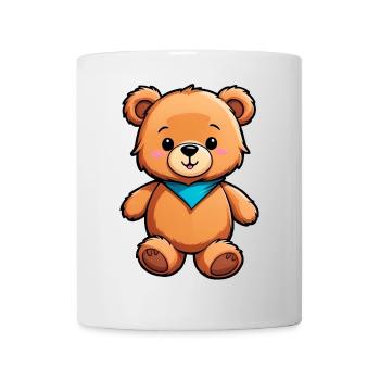 Ours en peluche de dessin animé pour enfants mignons - Mug blanc - blanc - Devant