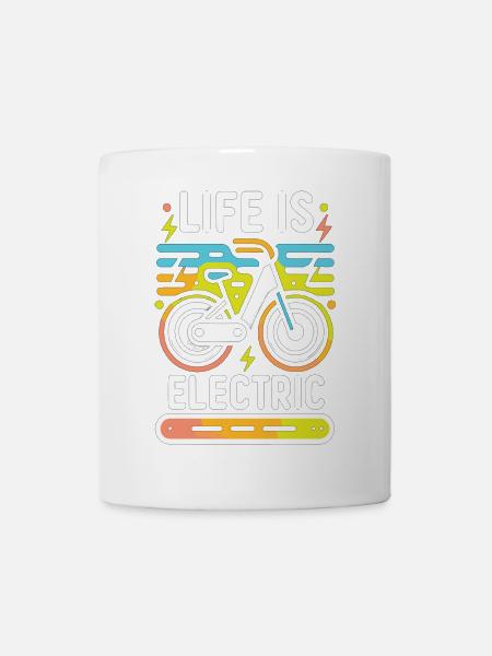 Das Leben ist elektrisch - Tasse - Weiß