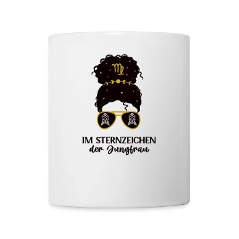 Sternzeichen Jungfrau Tierkreiszeichen Jungfrauen - Tasse - Weiß - Vorne