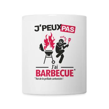Ich kann nicht, ich habe gegrillt (verkohlte Version) - Tasse - Weiß - Vorne