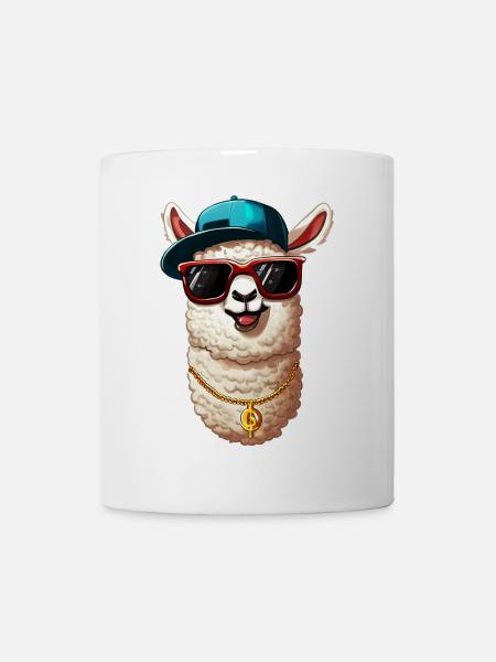 Alpaka - Tasse - Weiß