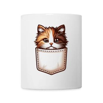 Pocket Whiskers : la gentillesse des chats partout ! - Mug blanc - blanc - Devant