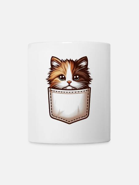Pocket Whiskers: Cat Cuteness Everywhere! - Mug - white