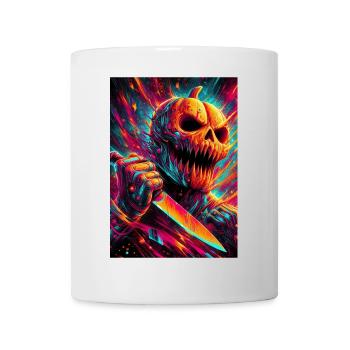 HALLOWEEN NEON PUMPKIN HORROR - Mug - white - Front