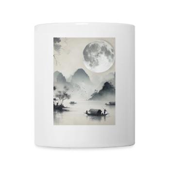 CHINESE FULL MOON SERENITY LANDSCAPE - Mug - white - Front