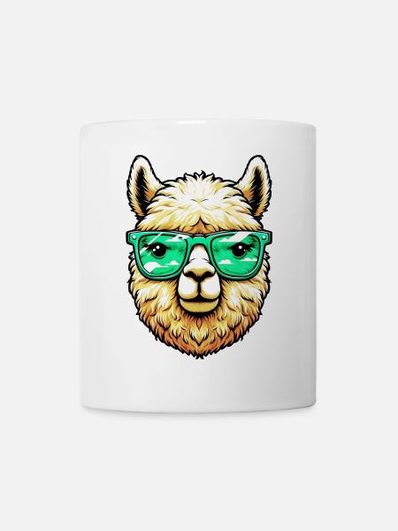 Alpaka - Tasse - Weiß