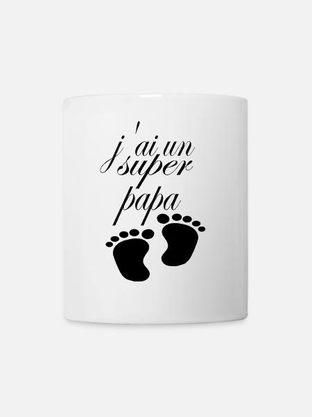 papa - Mug blanc - blanc