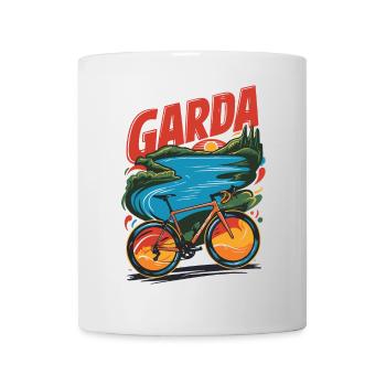 Gardasee Scenic Fahrraddesign - Tasse - Weiß - Vorne