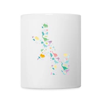 JAN - Beautiful boy name with dinosaur - Mug - white - Front