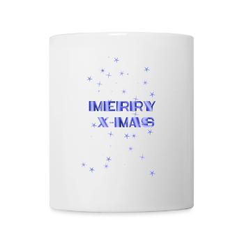 Merry X MAS - Mug blanc - blanc - Devant
