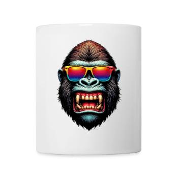 Gorillas with Sunglasses - Mug - white - Front
