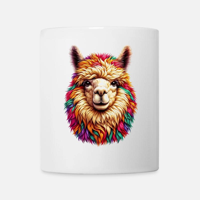 Alpaka - Tasse - Weiß