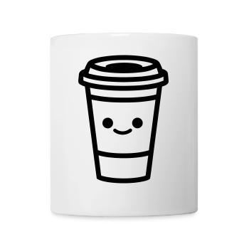 Kaffeebecher - Tasse - Weiß - Vorne