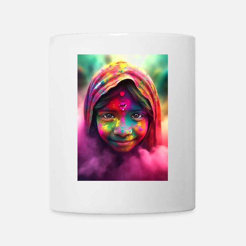 Holi Celebrations in India - Mug - white