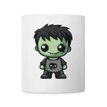 Bande dessinée d’Halloween zombie - Mug blanc - blanc - Devant