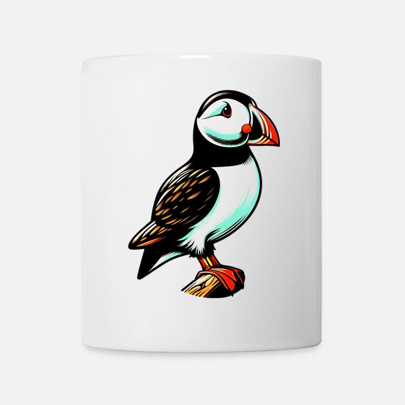 Papageitaucher - Tasse - Weiß