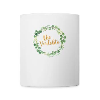 Verlobte Freundin Verloben Verlobung Heirat Braut - Tasse - Weiß - Vorne
