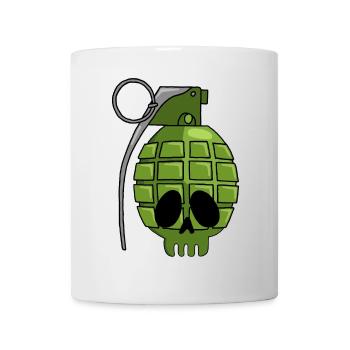 Grenade Skull - Mug - white - Front
