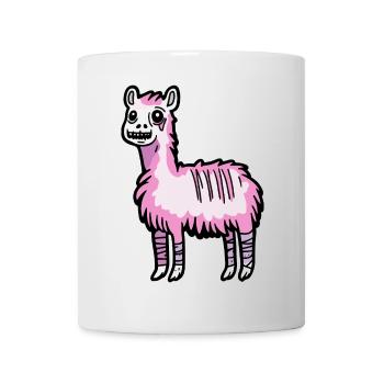Alpaca Llama Halloween Comic Funny - Mug - white - Front