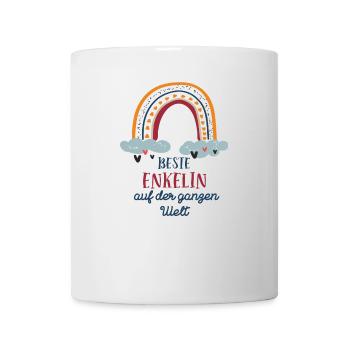 Beste Enkelin Enkelkinder Weltbeste Enkeltochter - Tasse - Weiß - Vorne