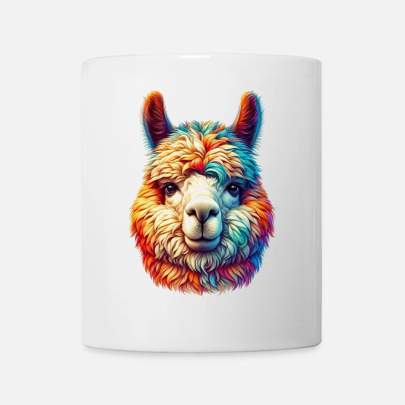 Alpaka - Tasse - Weiß