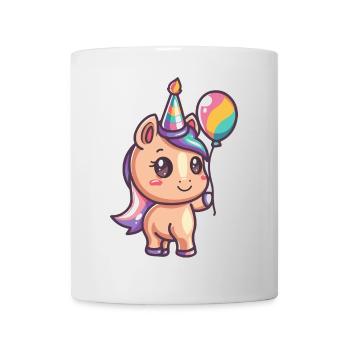 Pferd Geburtstag Comic - Tasse - Weiß - Vorne