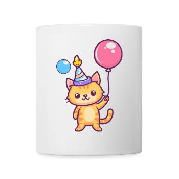 Cat Birthday Comic - Mug - white - Front