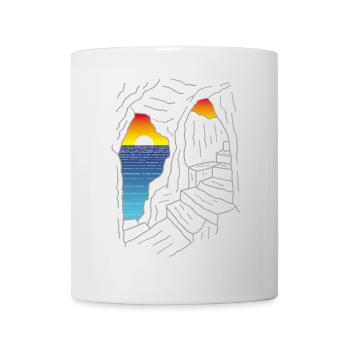 Treppe zum Paradies - Tasse - Weiß - Vorne