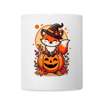 Halloween Fox in the Pumpkin: Sweet Scary Fun - Mug - white - Front