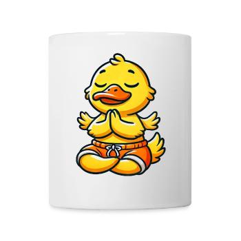 Duck Meditation Inner Peace Yoga Relax - Mug - white - Front