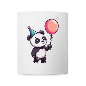 Panda Geburtstag Comic - Tasse - Weiß - Vorne