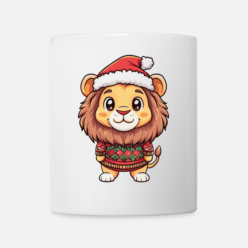 Noël Lion - Mug blanc - blanc